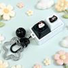 Compact Size Stress Relief Keychain Clickable Buttons Interactive Keyboard Toy  Students