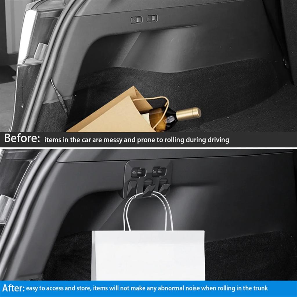 Rear Headrest Hook for Tesla Model Y 2021-2024 (Black)