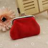 Mini Coin Purse, with Classic Kiss-lock Buckle Design, Portable Velvet Coin Purse, for Coins Earrings Lipstick Samples Daily Use