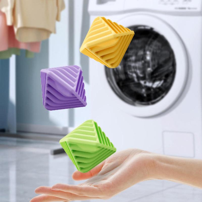 Reusable Washing Machine And Dryer Balls Magic Laundry Balls Stain Removing Prevent Tangles, Minimize Wrinkles And Static