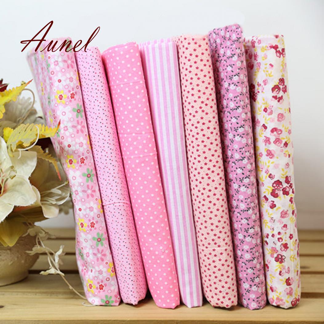 

Хлопковый костюм в горошек с цветочным узором 25 X25 см, одеяла своими руками Pink (7pcs / Set)