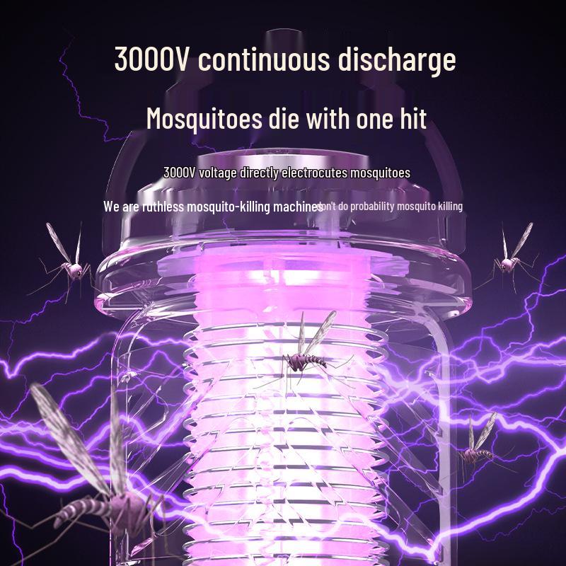 Outdoor USB Electric Mosquito Killer Lamp - Portable Shock Trap for Home & Dorms