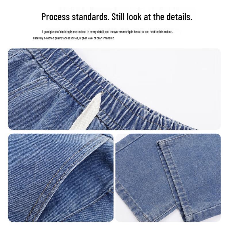 Mark Fairwhale Men's Washed Loose Straight Wide-Leg Jeans