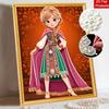Disney DIY Pearl Art Painting Anna In Frozen’s Coronation Style Home Wall Decoration Pearl Gemstone Painting Pictures Crafts Home Decoration