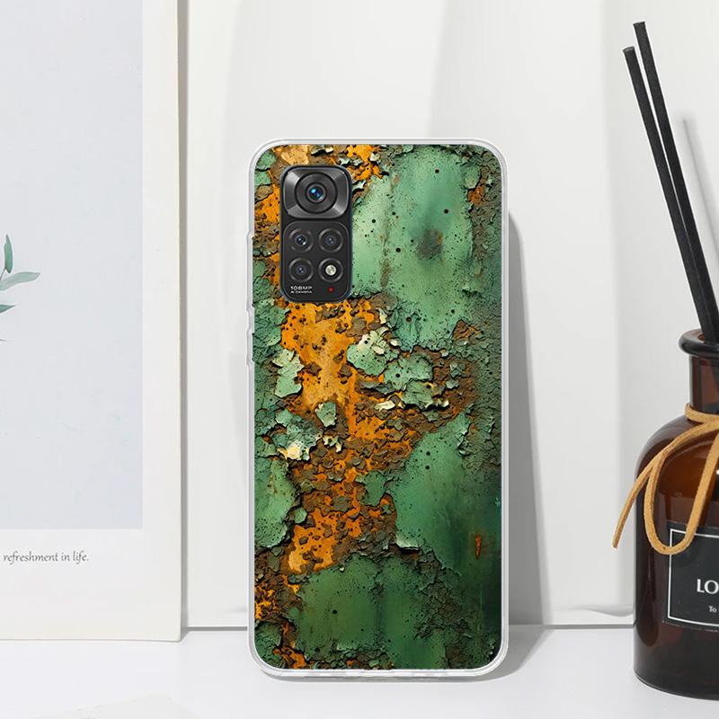 

Vintage Industrial Style Rusty Pattern Phone Case For Xiaomi Redmi Note 15 13 14S 14 Pro Plus 12S 11S 10S 12 11E 10 11T Art Fund Redmi Note 12 Pro 4G