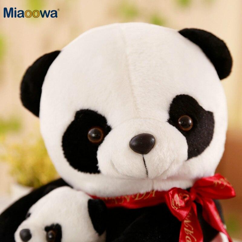 Adorable Father Baby Panda Plush Toys Stuffed Animal Bear Doll Cartoon Soft Pillow Kawaii Dolls Girls Lover Birthday Gifts
