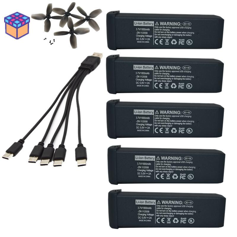 S156 Drone Original Battery 3.7V 1800mAh High-Capacity Rechargeable Li-Po Battery Battery/Charger Suits with Gift Propeller