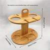 Countertop Wine Rack Storage Shelf Organization, Bamboo Bottle Holder Shaped for