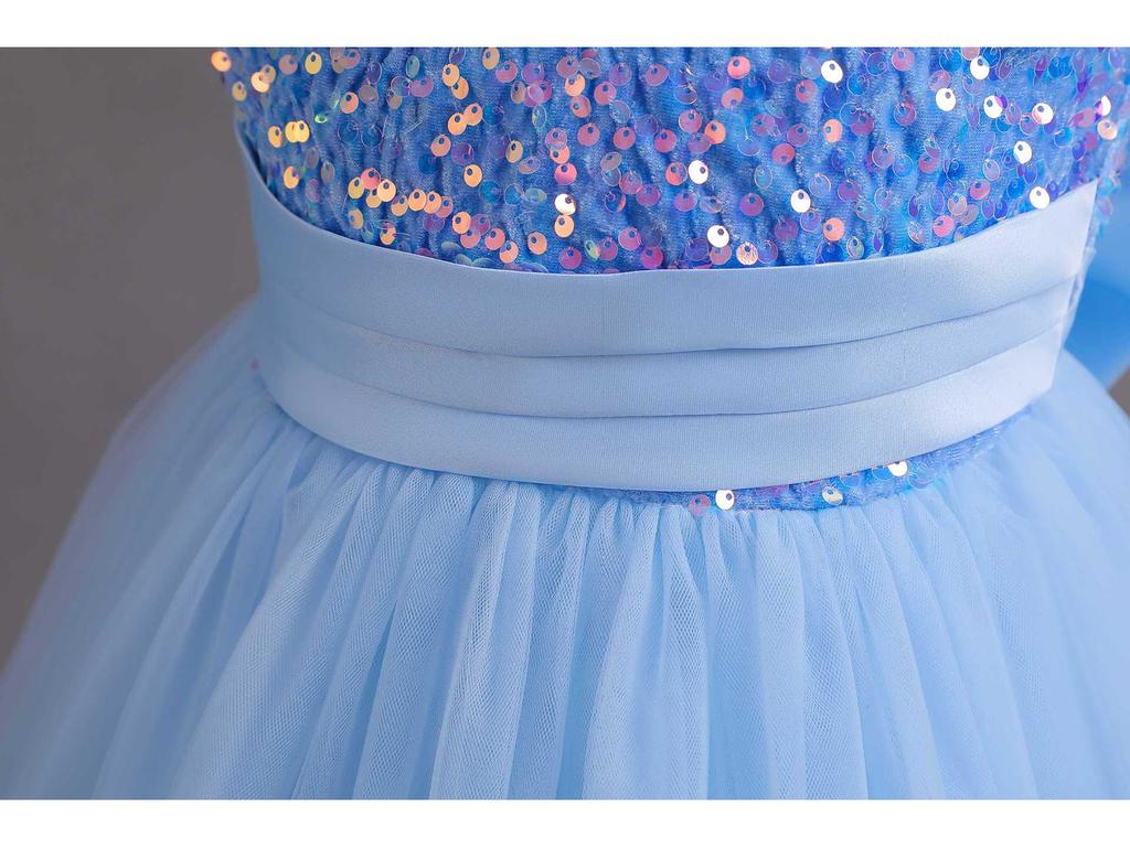 Girls' 2025 Sequin Princess Evening Dress