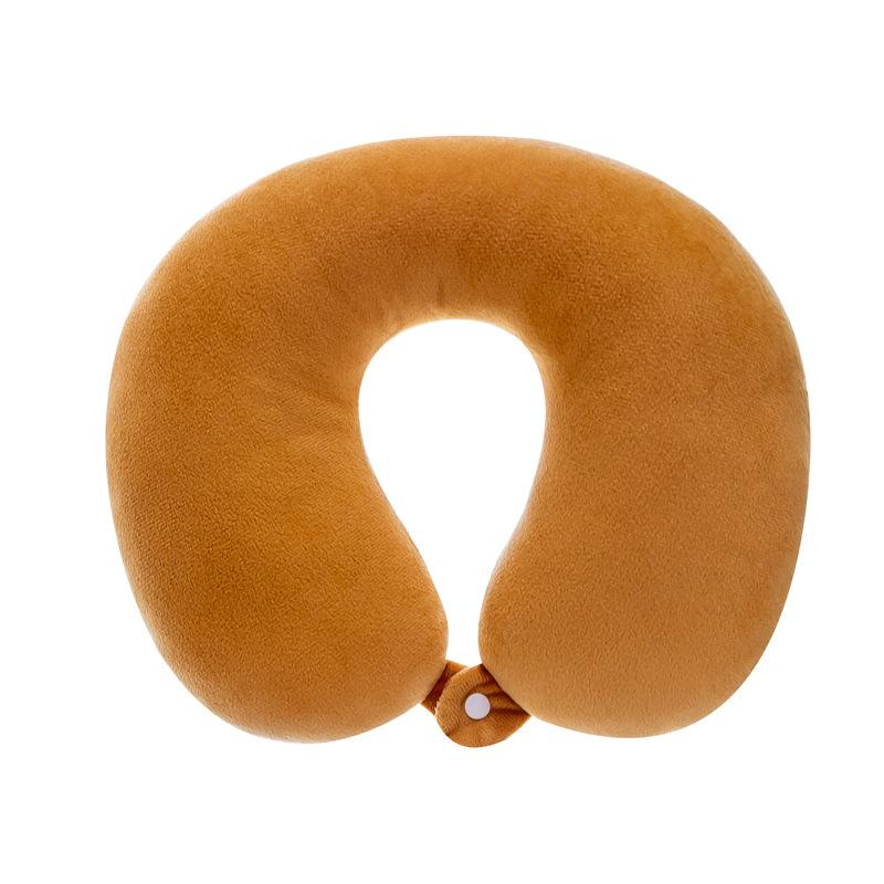 Cotton Neck Pillow Memory Foam Neck Protector U-shaped Pillow Office Lunch Break Sleeping Travel Pillow U-shaped Cervical Spine Pillow Neck Protector