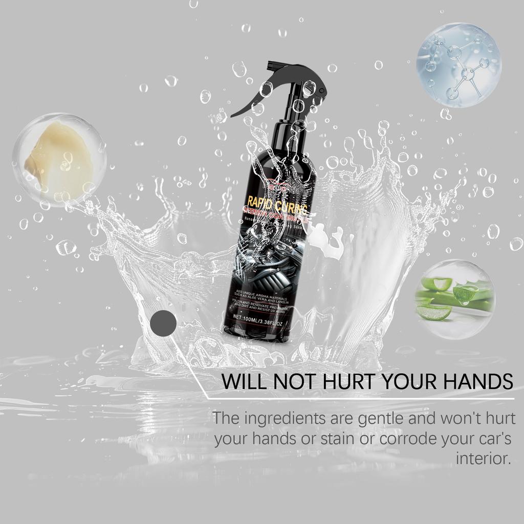 Homonth Car Interior Cleaner Car Interior Refinisher Cleaner 100ml Stain Remover Leather Conditioner Interior Cleaner Protectant