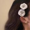5pcs Silver, Flower, Hairpin, Headband, Side Clip, Side, Marble Head, Headpiece, Hair Clip, New, Japanese, Hair Accessories, Pre