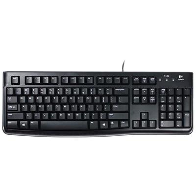 Logitech K120 Full-size Wired Keyboard, Black USB
