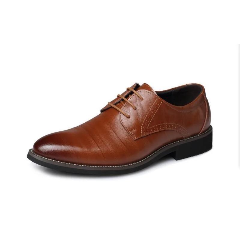 Blå Herr Oxfords Skor Brittiska Läderskor Handgjorda Bekväma Formella Klänningsskor Herr Flats Snörskor Bullock Affärsskor för Män