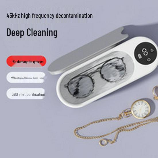 

Multipurpose Ultrasonic Cleaner for Glasses, Jewelry, Watches, and Retainers Plastic