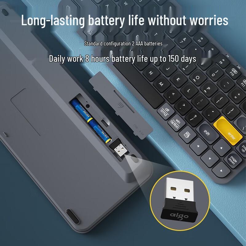 Aigo V200 Multi-Device Wireless Bluetooth Keyboard