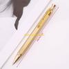 W89C Durable Hexagon Press Metal Business Ballpoint Pen 0.5mm Nib Office School Suppl