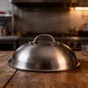Stainless Steel Grill Cover For Steak And Burgers With Heat Resistant Design For Home And Outdoor Cooking