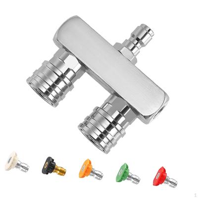 2 In 1 Pressure Washer Nozzle Tip Sewer Jet Practical 78mm Stainless Steel Jetting Tips