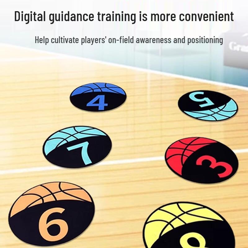 23CM Numbered Sports Training Marker Discs (1-10 Set)