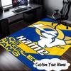 Custom Name Rams Team Spirit Rug for Living Room, Game Rooms, Office, Bedroom, Floor Mat Playful Design, Fan Gifts Christmas Decor