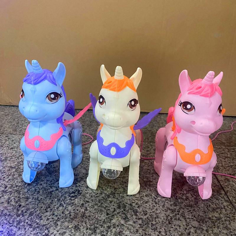 1 Stück Elektrischer Riegel Leuchtender Hase mit Blinkender Musik-Schnur und Projektionsspielzeug