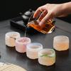 4-piece Set Glazed Jade Porcelain Master Cup Home Office Teacup Tea Cup Personal Cup Gift Box Gift Companion Gift