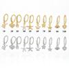 Hot Copper Inlaid Zircon Starfish & Heart Pendant Nose Ring, Stud & Ear Cuff Jewelry