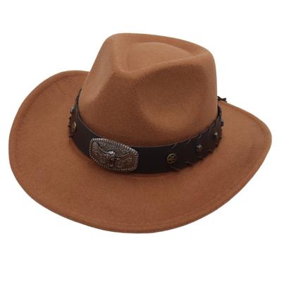 Křížený okraj Odznak Býčí hlava Cylindr Kovbojský klobouk Britský jazzový klobouk Etnický styl Plstěný klobouk Rytířský klobouk Elegantní