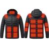Męskie kurtki ogrzewane Outdoor Coat USB Electric Battery Długie rękawy Ogrzewanie Kaptur Kurtki Ciepła Zimowa Termiczna Odzież
