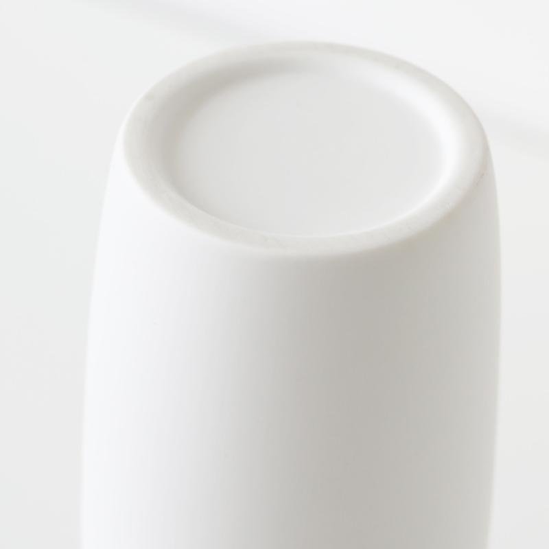 Minimalist White Ceramic Vase Set of 2, Nordic Modern Boho Style Decorative Vase, Ceramic Aesthetic Home Decor Vase for Lego Flower Pampas Grass Plant