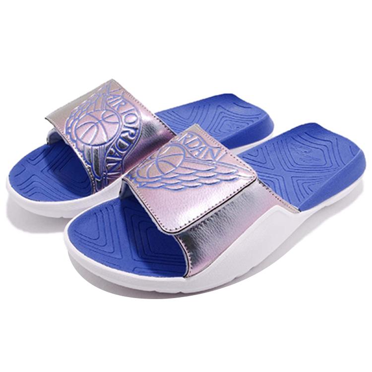 Air Jordan Hydro 7 Slides 'Wings Grey Royal' Gs AA2516-007