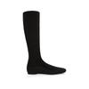 Spot second hair! Grape mother same shoes fashionable comic legs temperament square head flat bottom bare boots bag legs thin boots women