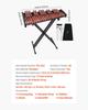 Glockenspiel Xylophone, 32 Notes, Wooden Professional Xylophone Percussion Instrument, with Height Adjustable Stand, 4 Mallets, Carrying Bag, Beginner
