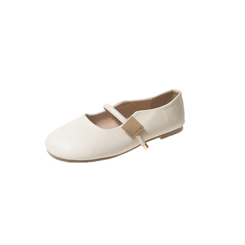 Simple Round Head Evening Breeze Gentle Doudou Shoes Women's 2025 New Mary Jane Women's Shoes Light Mouth Soft Sole Fashion Single Shoes Women