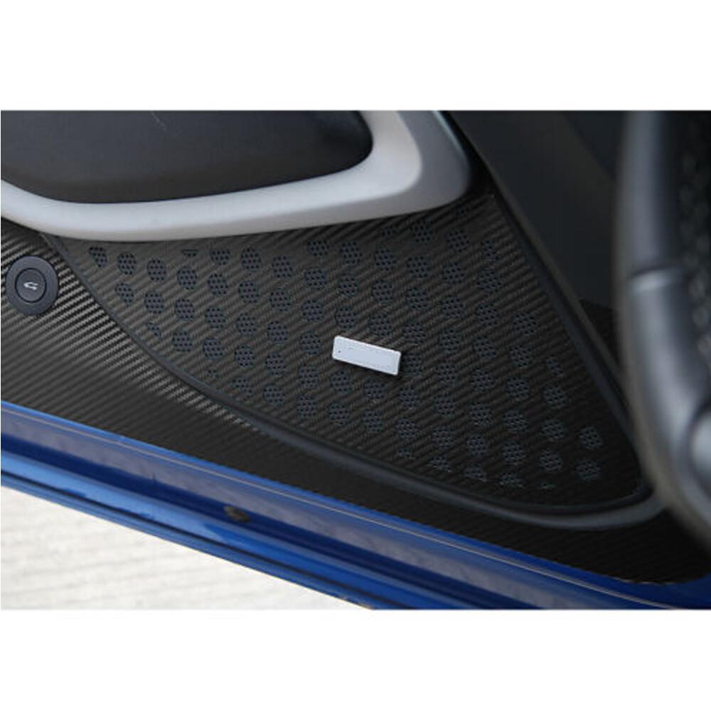 2x Car Door Anti Kick Trim Decor Sticker For Chevrolet Camaro 2017+ Carbon Fiber