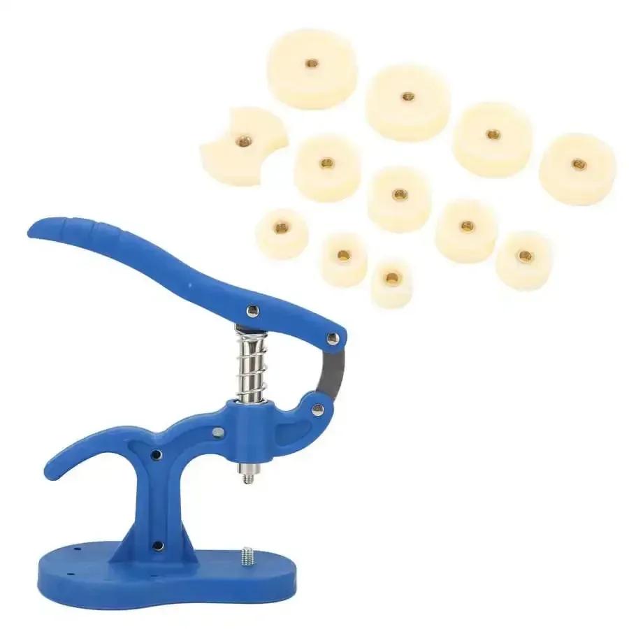 Watch Back Press Tool Set Nylon Prevent Slip Fitting Dies Nylon Watch Case Closer Watch Repair Tool Kit for Watchmaker 12pcs