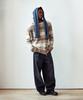 THEVINYLHOUSE Grunge Stripe Sweater Brown