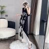 Summer Exquisite Pleated Ink-printed Maxi Dress for Women