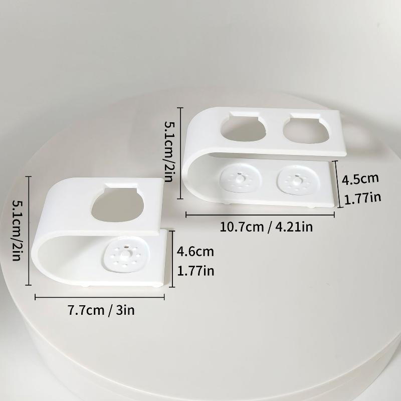 Durable Eco Friendly Dual Hole Electric Toothbrush Stand Bathroom Organizer Toothbrush Desktop Stand Storage Rack