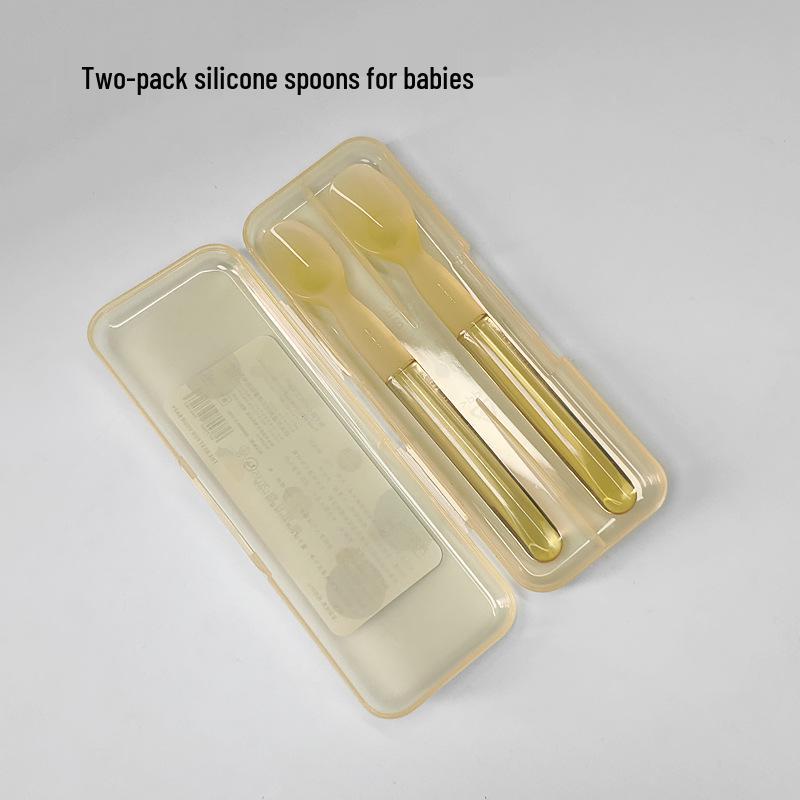 Silicone Baby Spoon for Infant Feeding - Soft PPSU Spoon for Milk, Cereal, and Puree