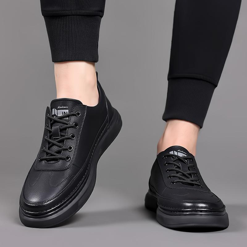 Herren Business Schuhe Schnürschuhe schwarz Mode Freizeitschuhe Herren Luxusmarke Leder Oxfords Atmungsaktiv Herren Bootsschuhe Mokassins
