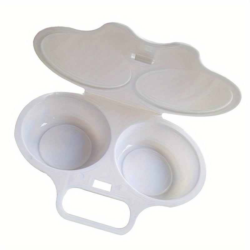 1pc Reusable Microwave Egg Poacher - Round Shape Plastic Egg Steamer for Perfectly Cooked Eggs - Kitchen Supplies and Tools