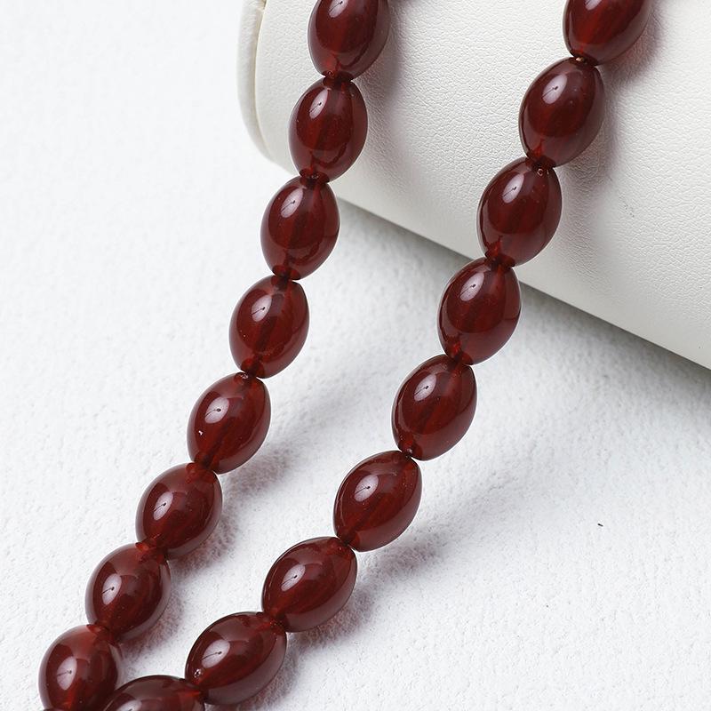 Islamic 33-Bead Tasbih Prayer Rosary, 9x12 mm Beads, Middle Eastern Hui Hand String