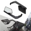 Aluminum Zinc Zinc Alloy Stealth Winglets Mirror Reversible Rearview Mirror  Motorcycle Accessories