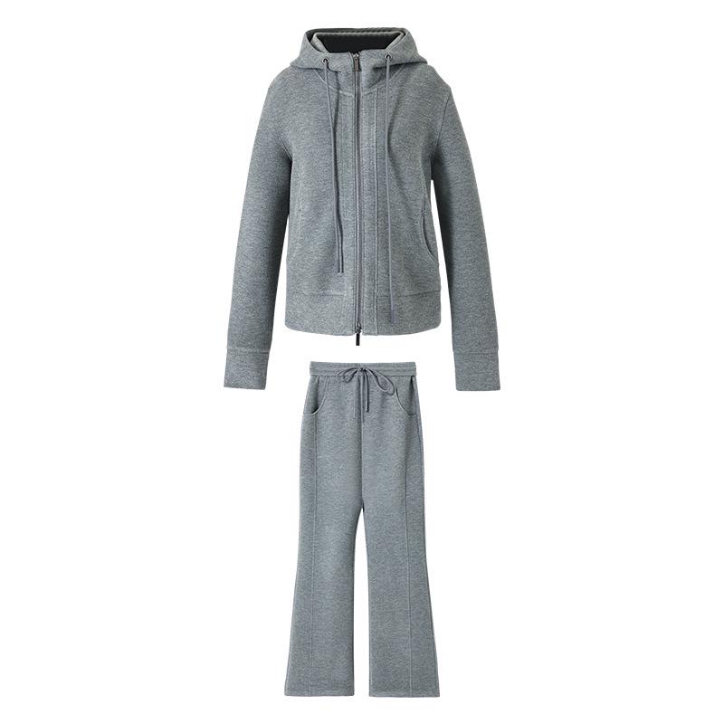 Damen Design Kapuzenpullover & Gerade geschnittene Hosen für den Arbeitsweg Set - Herbst/Winter 2025 Kollektion