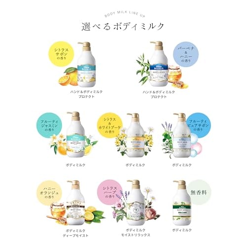 Diane Botanical Body Milk [Fruity Jasmine Scent] Refill 400ml Moisturizing Ceramide