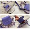 Summer Contrast Mini Bag 2023 New One Shoulder Trend Crossbody Bag Chain Small Square Bag