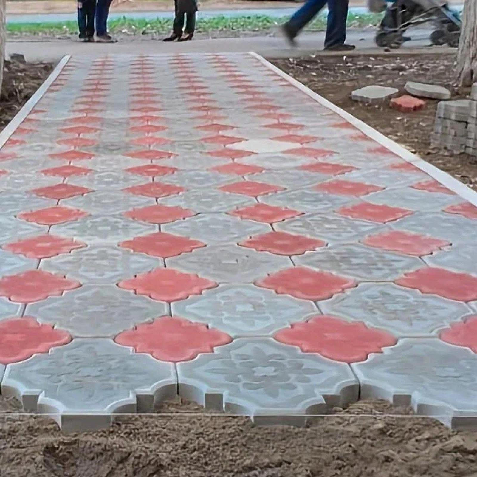 

2 шт. Модели кирпичей для газона и парка, многоразовые, легкие, для улицы, дорожные, педальные, плитка для патио