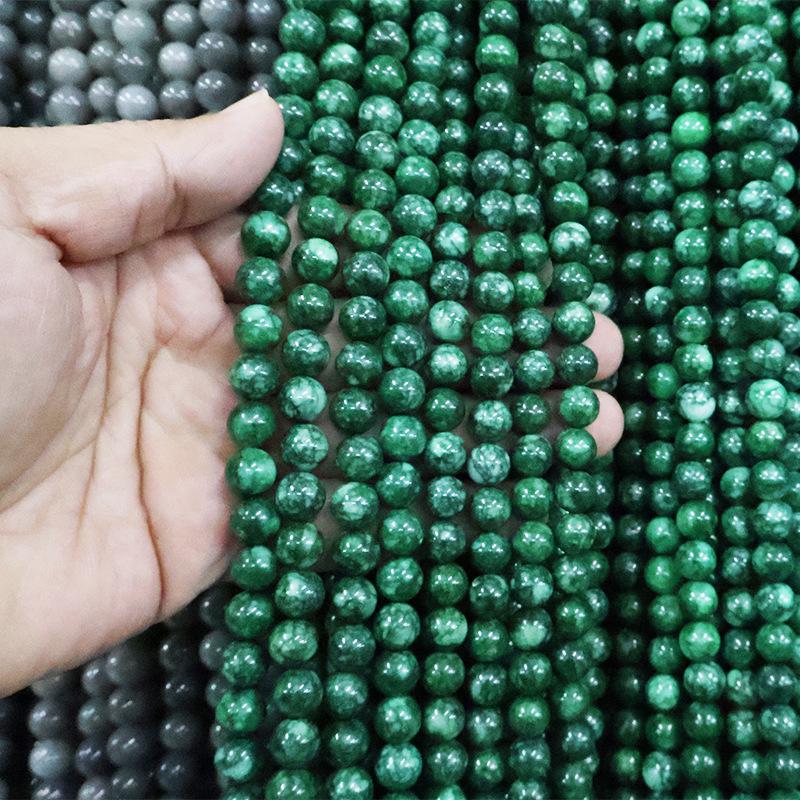 Optimized Colored Natural Stone Round Beads for DIY Jewelry Accessories
